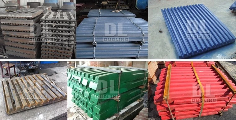 High Manganese Wear Parts Mn13cr2 Jaw Plates Jaw Crusher Parts