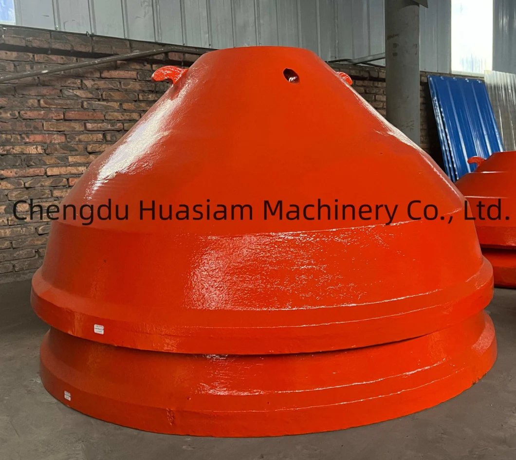 Mn18cr2 Casting Wear Parts Bowl Liner Suit HP300 Cone Crusher Wear Parts